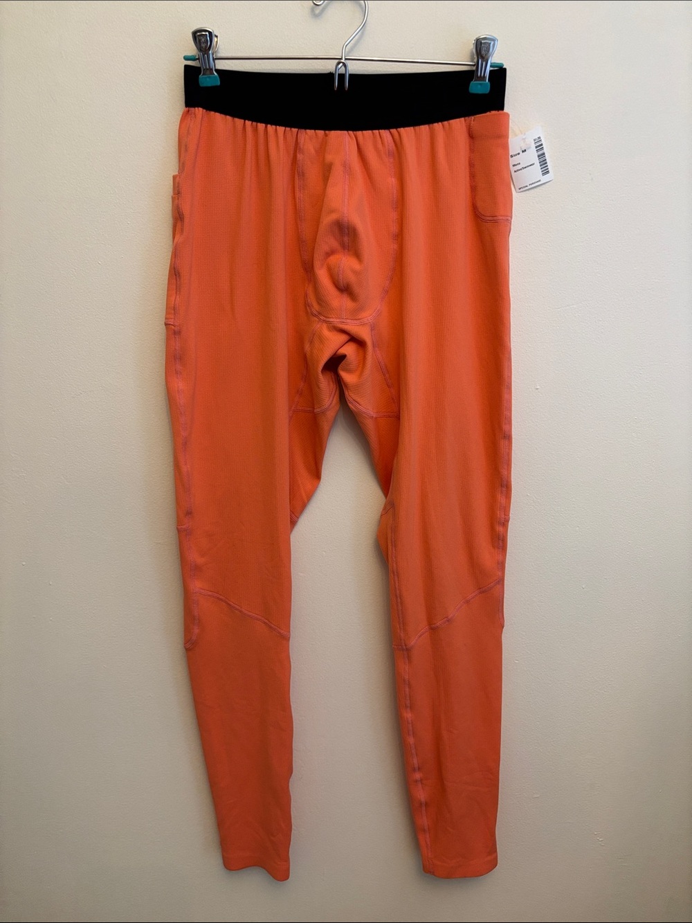 Ten Thousand Men's Insulated Base Layer Training Tights Orange M NEW